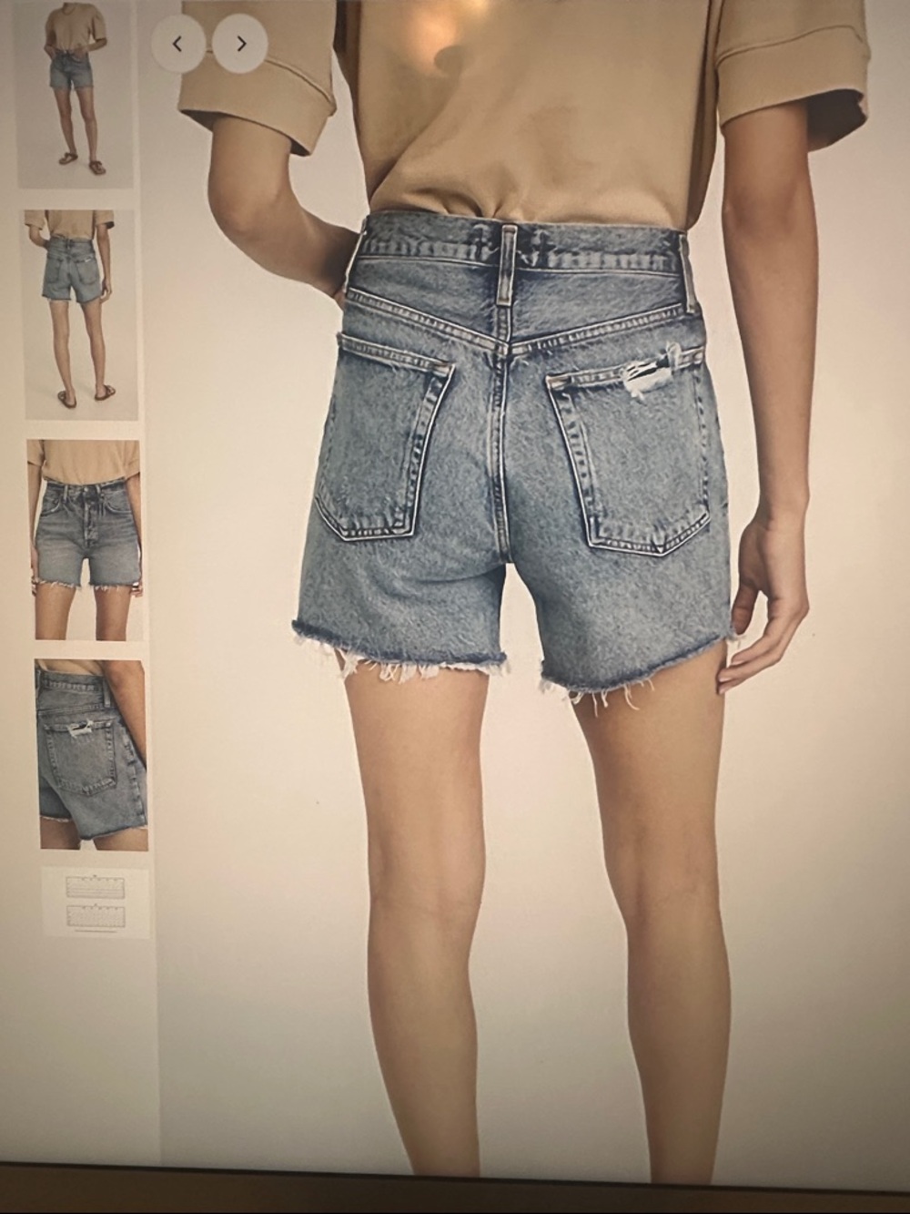 AGolde Riley Short Size 28 - Picture 2 of 9